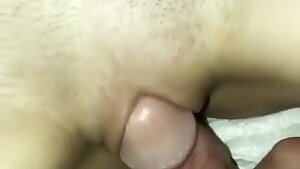 Teen had orgasm and get creampied